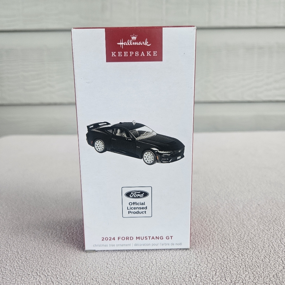 Hallmark 2024 Ford Mustang GT Muscle Cars Ornament 2024 Keepsake Black